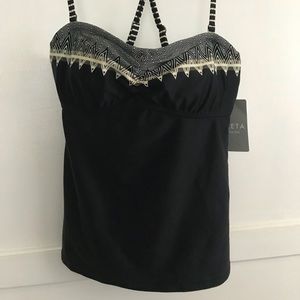 Athleta Tankini Gardenia Grvblk in size 34 B/C